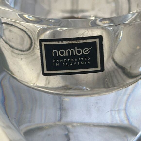 NAMBE Set Of Two Full Lead Crystal Votive-Tea Light Candle Holders Slovenia - Picture 7 of 9